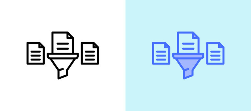Data Filtering whitegreen icon