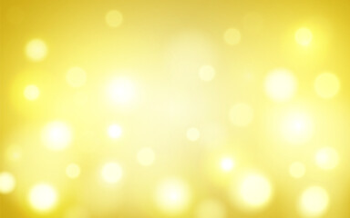 Obraz premium Golden Yellow Bokeh Abstract Background with Soft Glowing Light and Bright Blur, Background decoration