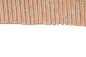 Obraz premium Texture of cardboard isolated on white background, closeup