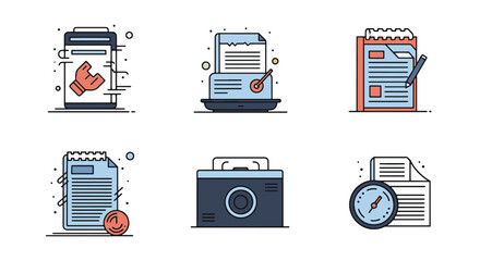 Cinderella Stamps modern bright color illustration