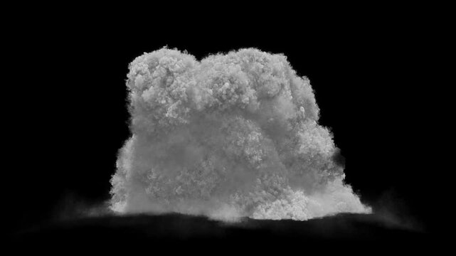 Artillery Explosion Fire Smoke Overlay VFX Pack &ndash; 2 Cinematic Ground Blasts Graphic Element
