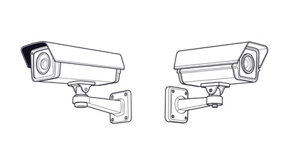 Security camera designs with different mounting options