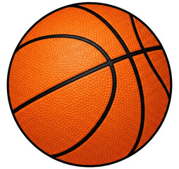Orange basketball png classic black lines png sports game png recreation png athletic activity png isolated png transparent background image