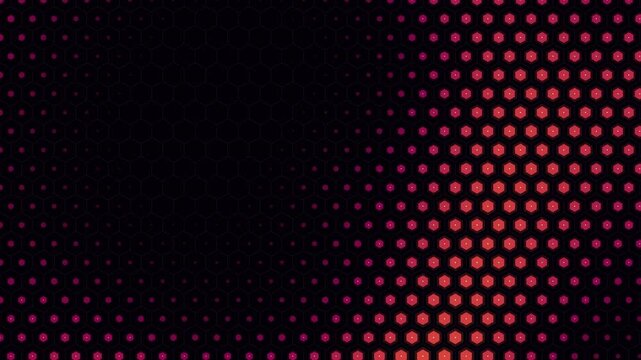 Abstract cinematic sci fi hexagon hive 4k seamless loop