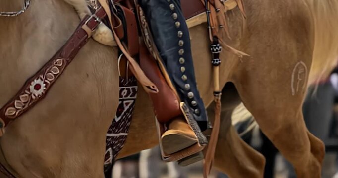 montado, botas, vaquero, cuero, calzado, viejo, bota, caf&eacute;, moda, aislada, negro, blanco, los pies, indumentaria, encaje, close-up, bolsa, par, antique, cow-boy, estilo, bayeta, senderismo