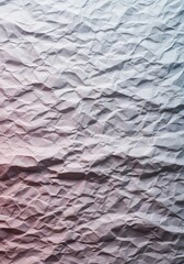 Fototapeta premium A top view flat lay of textured crumpled white paper, showcasing its uneven surface and artistic shadows for backgrounds, idea, material, top view