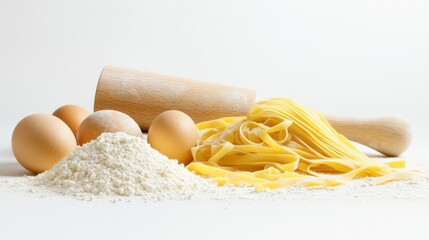 生パスタと材料