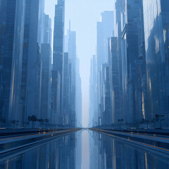 night traffic in city