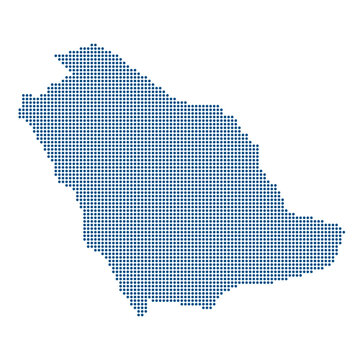 Saudi Arabia Blue Dotted Map Digital Economy Strategy 2026 MW2063 Modernization