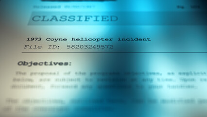 UFO Classified Document - 1973 Coyne helicopter incident