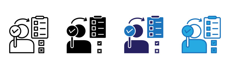 Check Icon Multi Style Vector Illustration