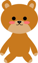 Obraz premium simple teddy bear SVG file