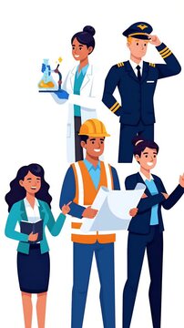 Diverse Professionals Grouped Together Diverse Occupations Teamwork Business
