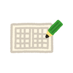 読書感想文 イラスト 夏休み 宿題 紙 鉛筆 手描き アイコン