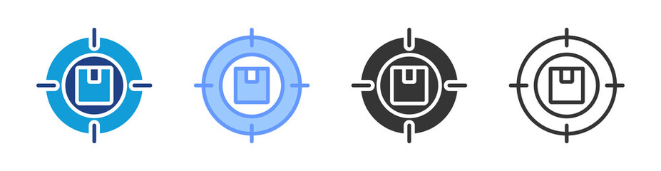 Obraz premium Order Accuracy icon set multiple style collection