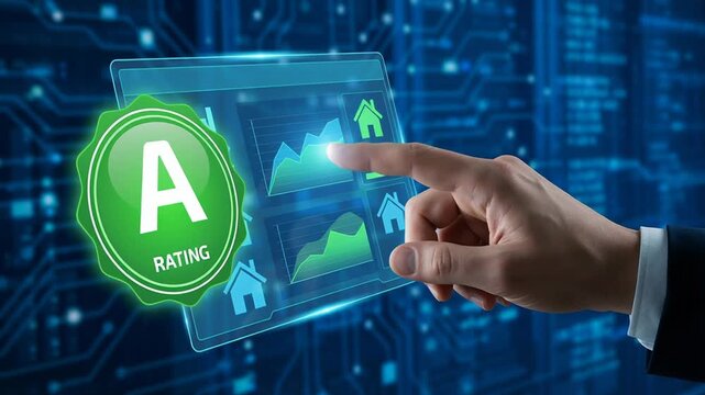 Energy audit smart home management delivers cost savings and business growth with improved rating system for energy use control and reduced expenses in residential and commercial hand