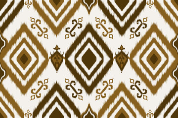 Abstract Geometric ikat pattern seamless.