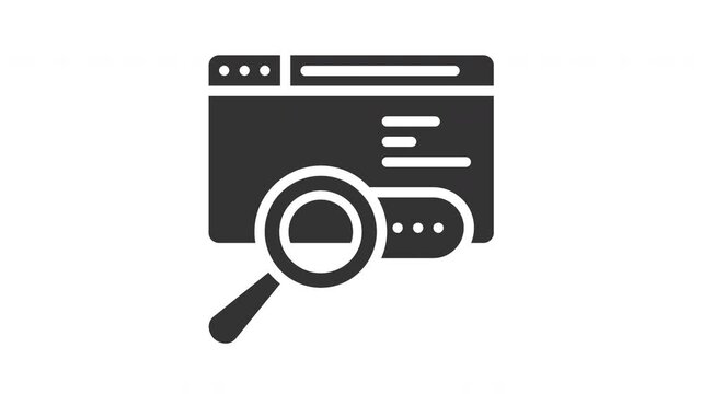 Animated search engine icon