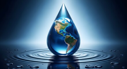 Obraz premium World water day conserve our planet's precious resource