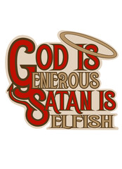 Fototapeta premium God word mural 