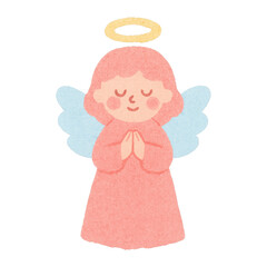 Naklejka premium PNG Cute angelic character illustration.