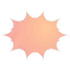 赤色の水彩グラデーションのトゲトゲ吹き出しフレーム やわらかいにじみ表現の会話用背景素材集