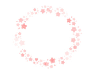 桜のフレームイラスト