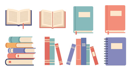 Collection of Various Books and Notebooks.