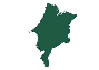 Fototapeta premium Mapa dos estados do Brasil - Maranhao