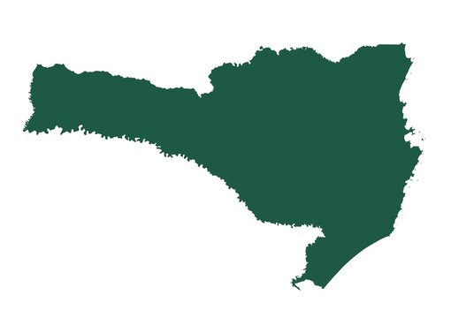 Mapa dos estados do Brasil - Santa Catarina