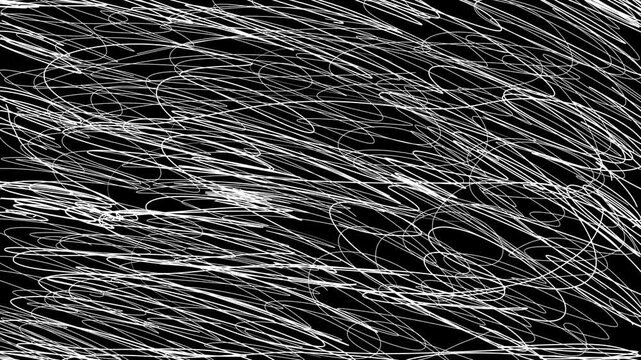 ぐしゃぐしゃ、書き殴られたパターン 01 Scrawled lines(Suffer from mental conflicts)line art animation