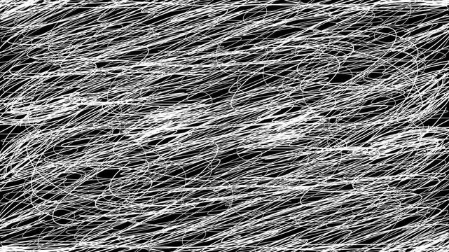 ぐしゃぐしゃ、書き殴られたパターン 02 Scrawled lines(Suffer from mental conflicts)line art animation