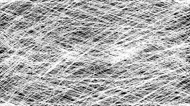 ぐしゃぐしゃ、書き殴られたパターン 03 Scrawled lines(Suffer from mental conflicts)line art animation