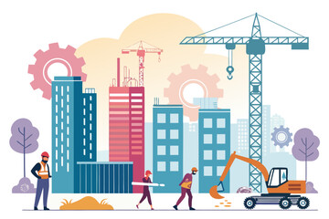 Depicting And Labor With Bold Gra Beautiful Premium Digital Asset