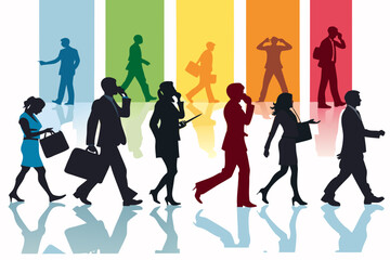 Jobs With Dynamic Silhouettes Creative Visual Suitable for Design