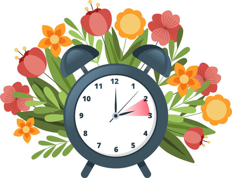 clock icon for spring forward or daylight saving time