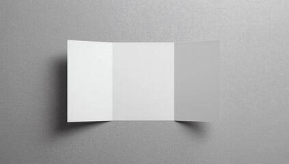 Trifold Brochure Mock up - 3d rendering