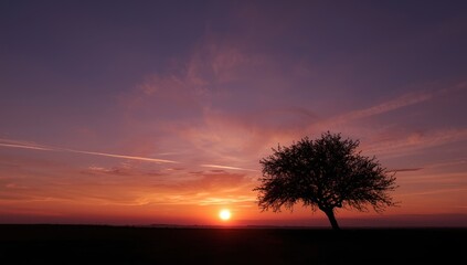 Obraz premium Always captivated by the sky and sunset, their timeless beauty remains soothing and serene