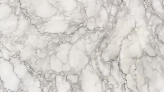 Abstract white marble texture with light shadow, luxury stone background, loopable, 4k