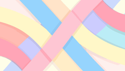 Colorful Abstract Background with Overlapping Bands