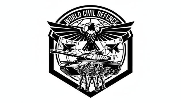 Desain vektor antik lambang heraldik United Kingdom dengan tameng mahkota dan lencana sayap militer bergaya grunge untuk tato atau ilustrasi seni dekorasi lencana bintang