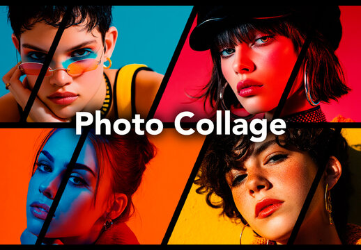 Dynamic Split Photo Collage Effect