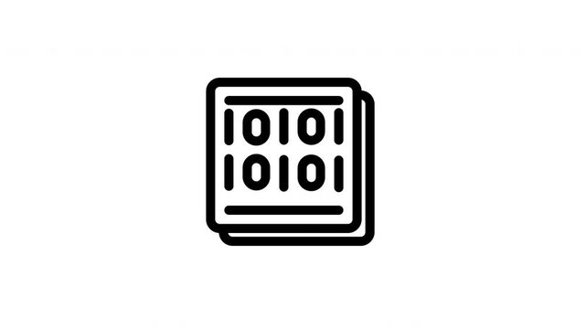 binary animated icon