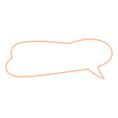 Wavy Orange Speech Box