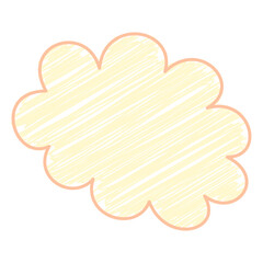 Fluffy Comic Scribble Cloud