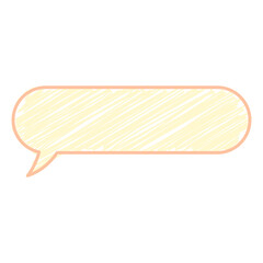 Long Horizontal Scribble Bubble