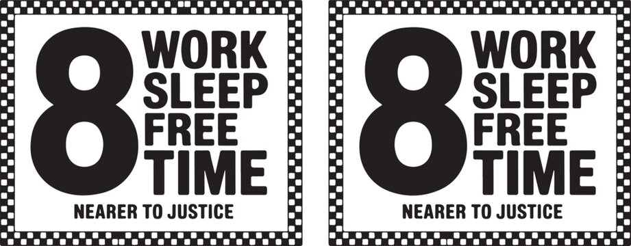 Equal pay for equal work slogans on two protest signs and stars