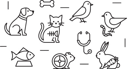 Animal icon set 