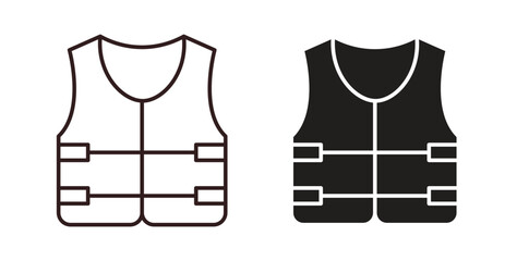 Vest jacket icon Thin Collection. Editable Stroke. Suitable for Websites © JonathanC