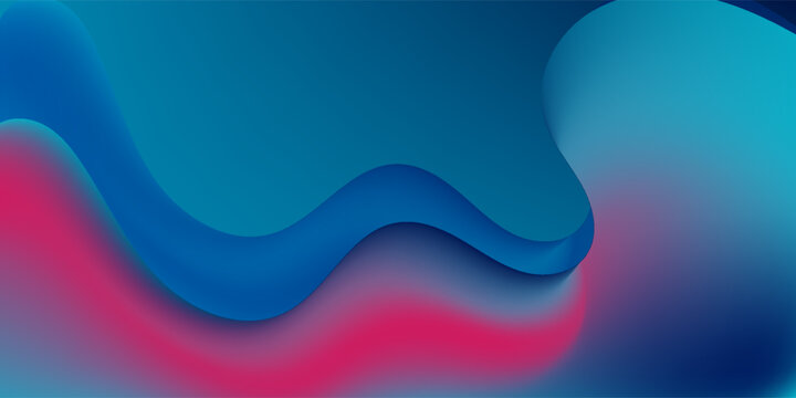 Futuristic Holographic Liquid Background with Neon Iridescent Gradient Waves